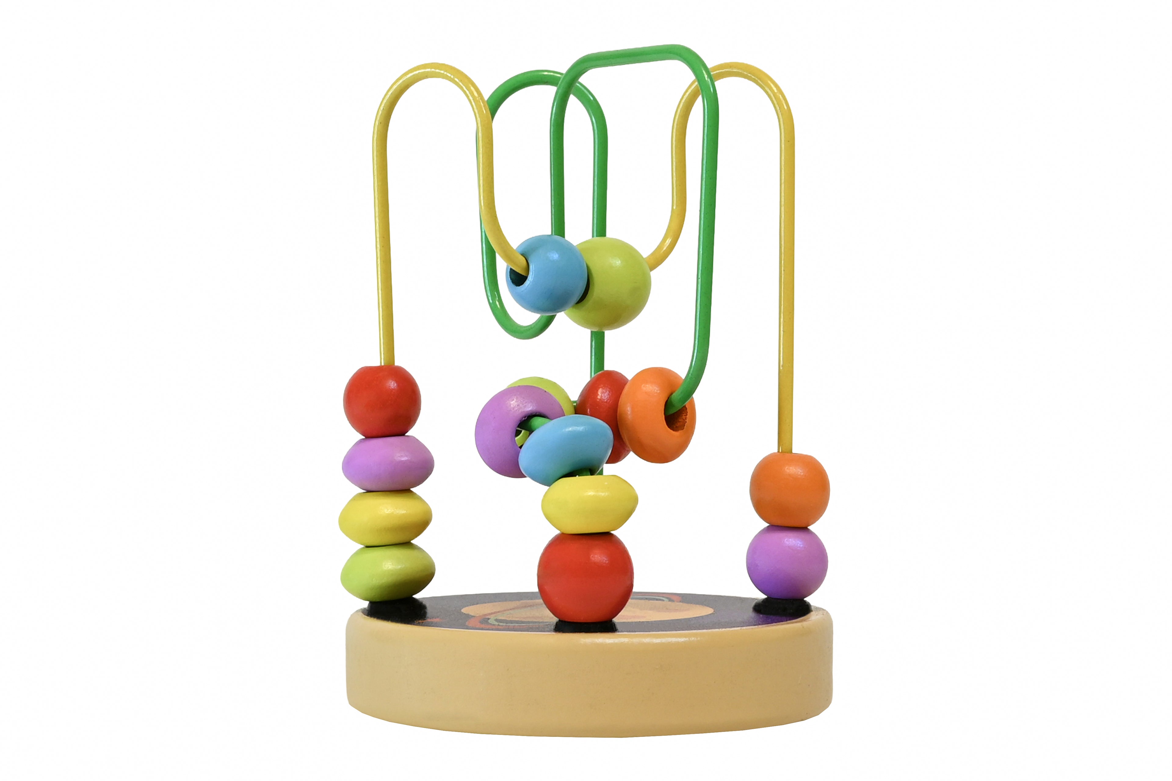 Labirint cu biluțe din lemn Small Bead Duoqo – Jucărie Montessori