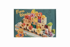 Set educativ din lemn Farm Blocks – trenuleț, cifre și forme