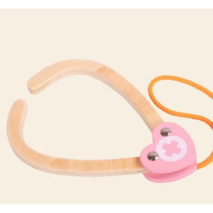Set Doctor din Lemn Heart Care – Trusă Medicală în Valiză pentru Copii