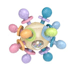 Minge senzorială bebeluși Manhattan Atomic Spinning Ball – cauciuc moale 0+