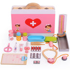 Set Doctor din Lemn Heart Care – Trusă Medicală în Valiză pentru Copii